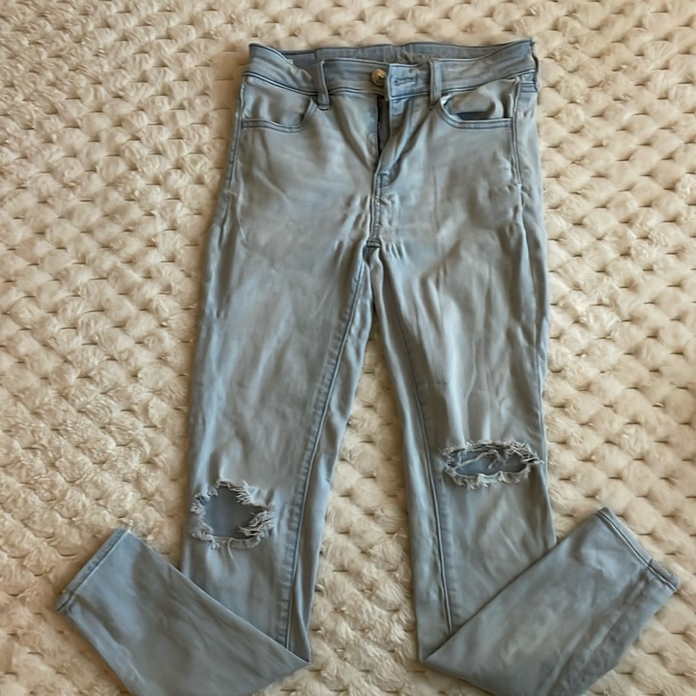 American eagle next level stretch hi-rise jegging size 4